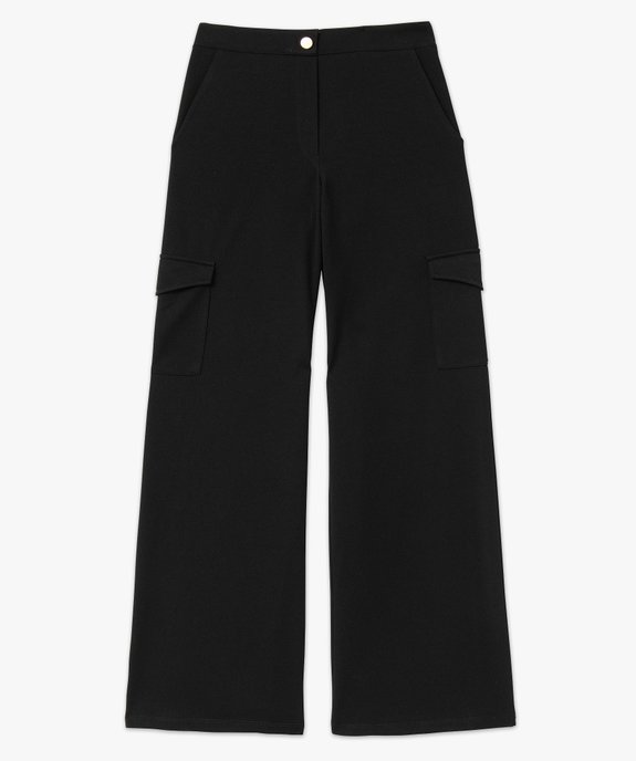 Pantalon cargo large en maille fluide femme vue4 - GEMO(FEMME PAP) - GEMO