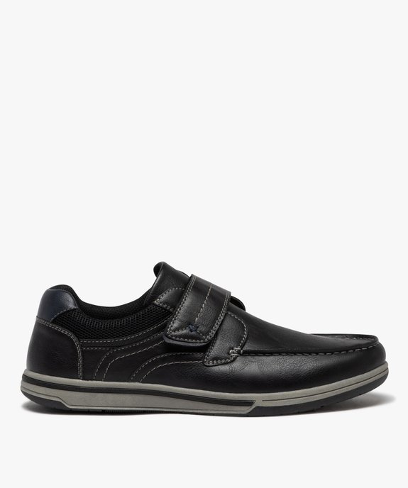 Chaussures bateau à scratch unies homme vue1 - G'FLEX - GEMO
