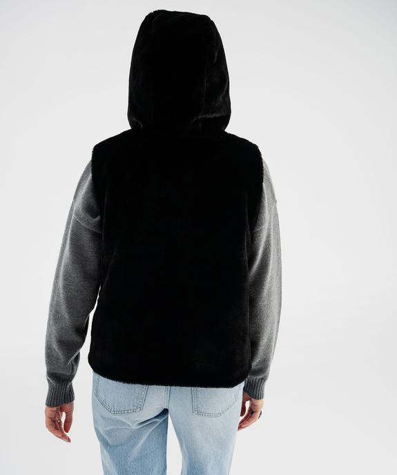 Doudoune sans manches réversible à capuche femme vue4 - GEMO 4G FEMME - GEMO