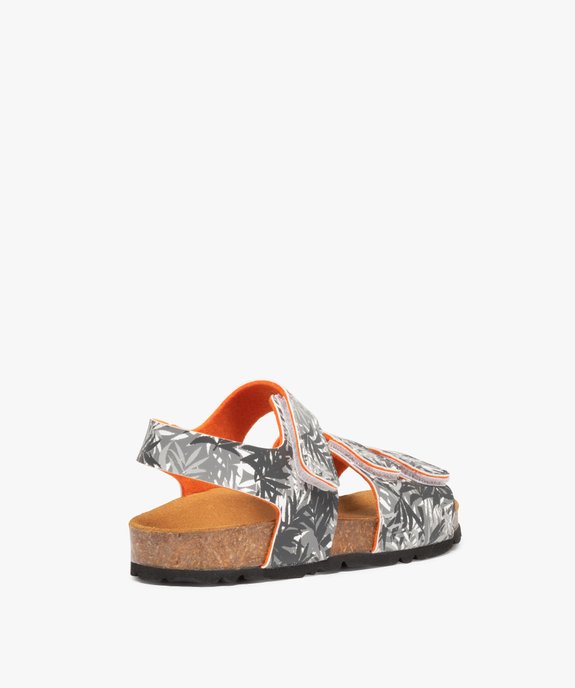 Sandales garçon à brides scratch imprimées vue4 - GEMO (ENFANT) - GEMO
