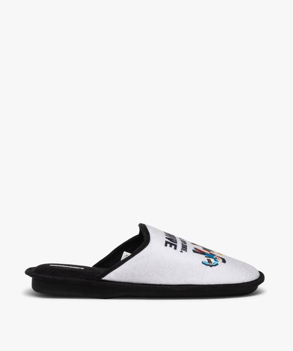 Chaussons enfant mules en velours imprimé - Minecraft vue1 - MINECRAFT - GEMO
