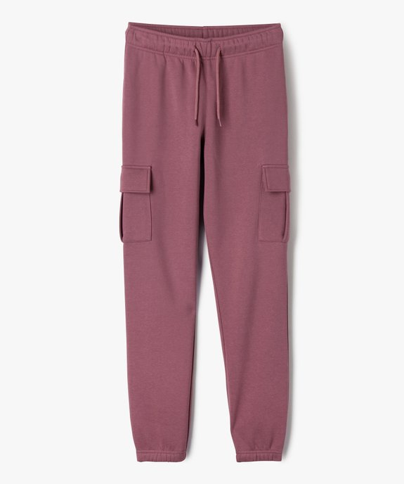 Pantalon de jogging coupe cargo garçon vue2 - GEMO (JUNIOR) - GEMO