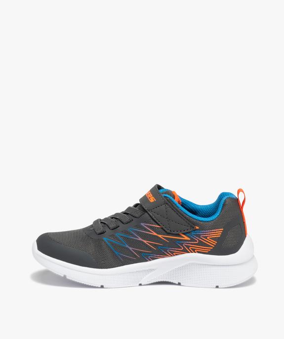 Baskets garçon à lacets et scratch – Skechers Microspec vue3 - SKECHERS - GEMO