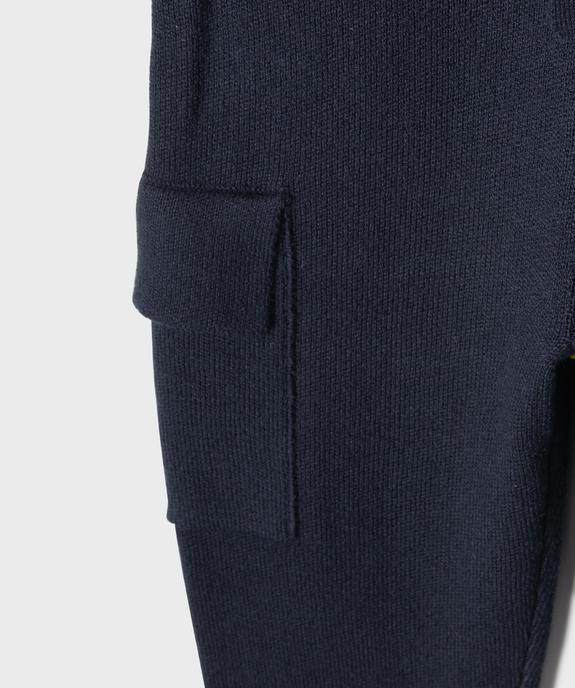 Ensemble 2 pièces pull rayé + pantalon cargo en maille bébé garçon vue2 - GEMO(BEBE DEBT) - GEMO