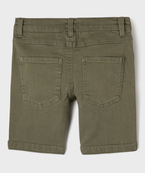 Bermuda regular taille ajustable garçon vue3 - GEMO (ENFANT) - GEMO