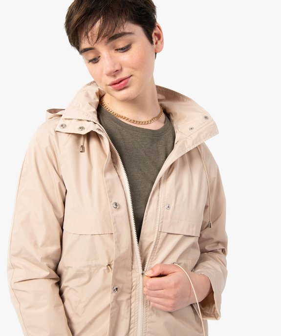 Parka femme imperméable à capuche vue2 - GEMO(FEMME PAP) - GEMO