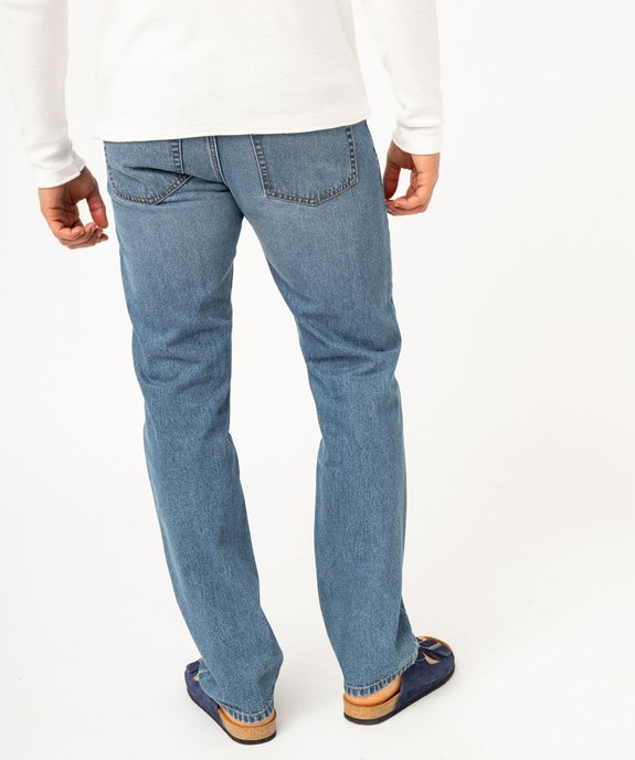 Jean coupe Regular légèrement délavé homme vue3 - GEMO 4G HOMME - GEMO