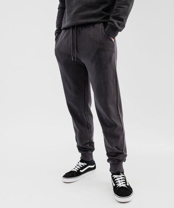 Pantalon de jogging avec intérieur bouclette homme vue1 - GEMO (HOMME) - GEMO