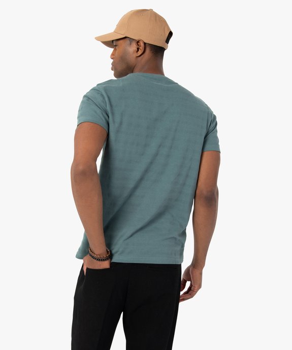 Tee-shirt homme avec poche poitrine vue3 - GEMO (HOMME) - GEMO