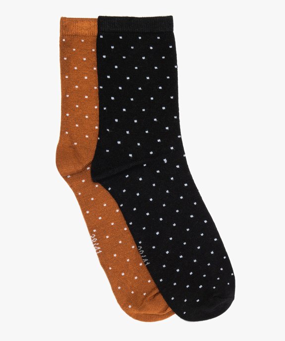 Chaussettes femme à pois (lot de 2) vue1 - GEMO(HOMWR FEM) - GEMO