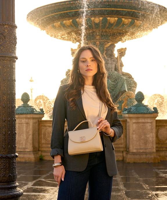 Sac à main grainé petit format femme vue6 - BESTINI - GEMO