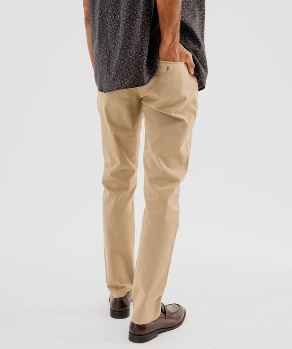 Pantalon chino coupe Slim homme vue3 - GEMO 4G HOMME - GEMO
