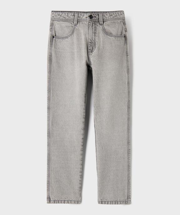 Jean regular en denim délavé garçon vue1 - GEMO 4G GARCON - GEMO