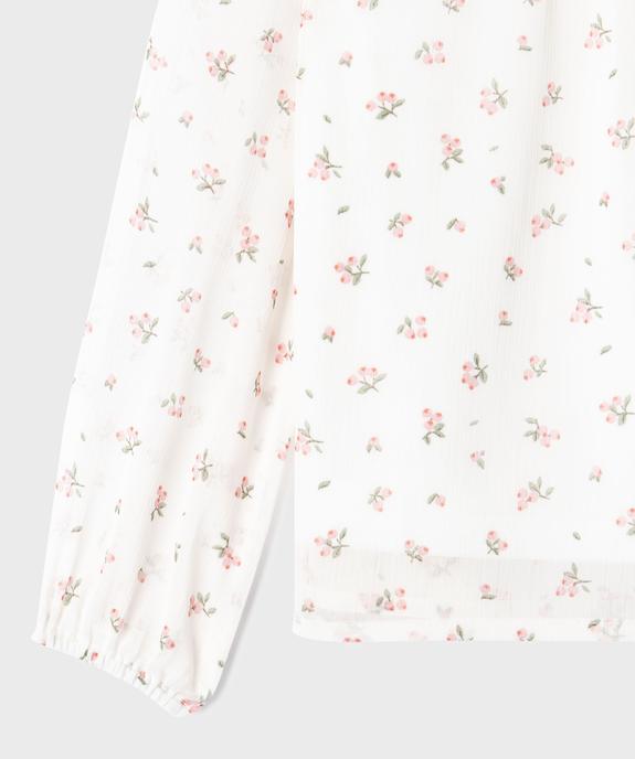Blouse en voile à manches longues fille vue2 - GEMO 4G FILLE - GEMO