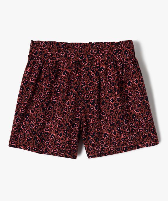 Short bébé fille large à motif fleuri - LuluCastagnette vue3 - LULUCASTAGNETTE - GEMO