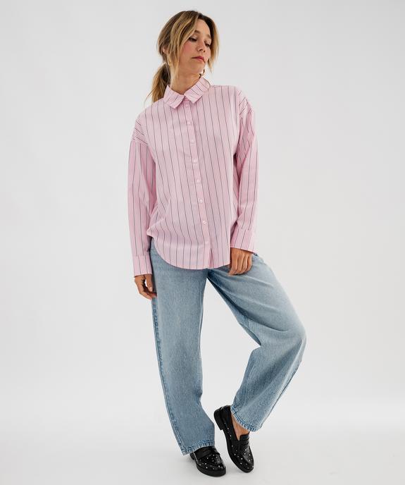 Chemise à rayures coupe ample femme vue4 - GEMO(FEMME PAP) - GEMO