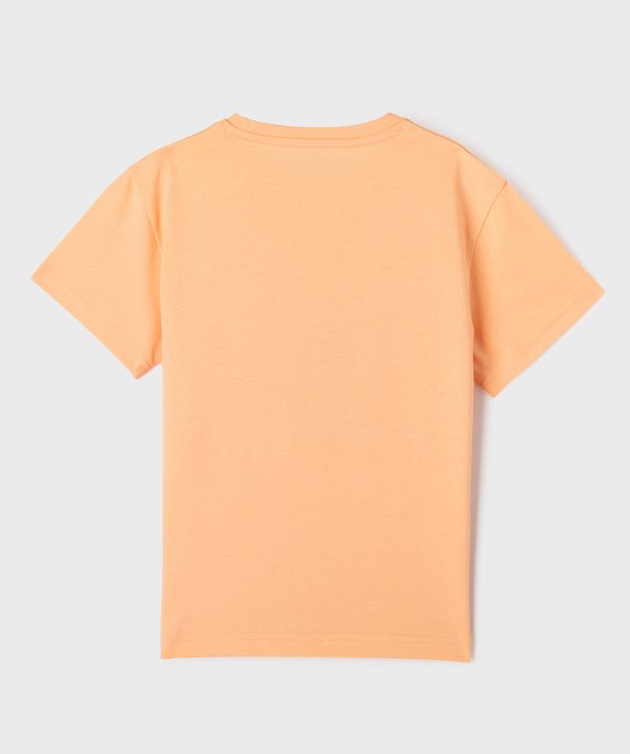 Tee-shirt manches courtes coupe large avec motif garçon vue3 - GEMO 4G GARCON - GEMO
