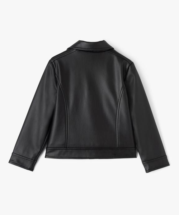 Blouson zippé look rock à doublure peluche vue5 - GEMO (ENFANT) - GEMO