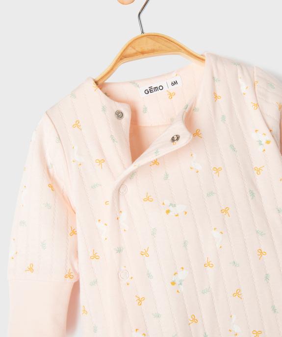 Ensemble 3 pièces bavoir, body et pyjama bébé vue5 - GEMO(BB COUCHE) - GEMO