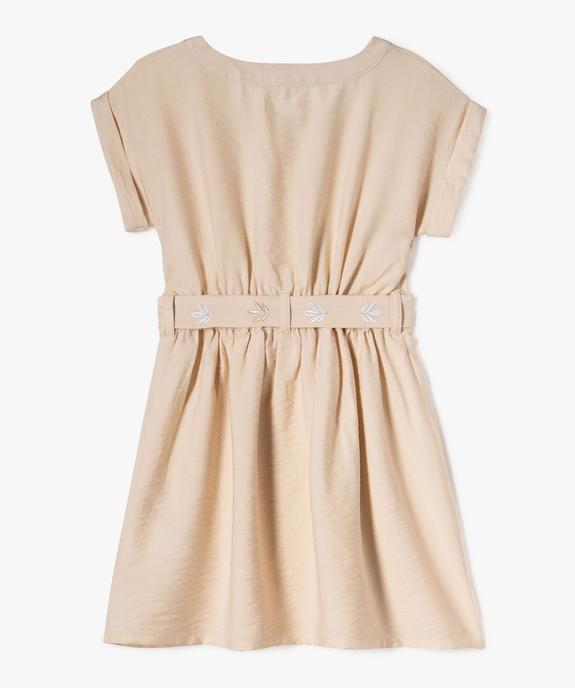 Robe fluide à manches courtes fille vue7 - GEMO 4G FILLE - GEMO