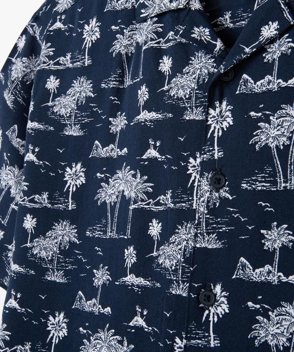 Chemise manches courtes fluide imprimé tropical garçon vue2 - GEMO 4G GARCON - GEMO