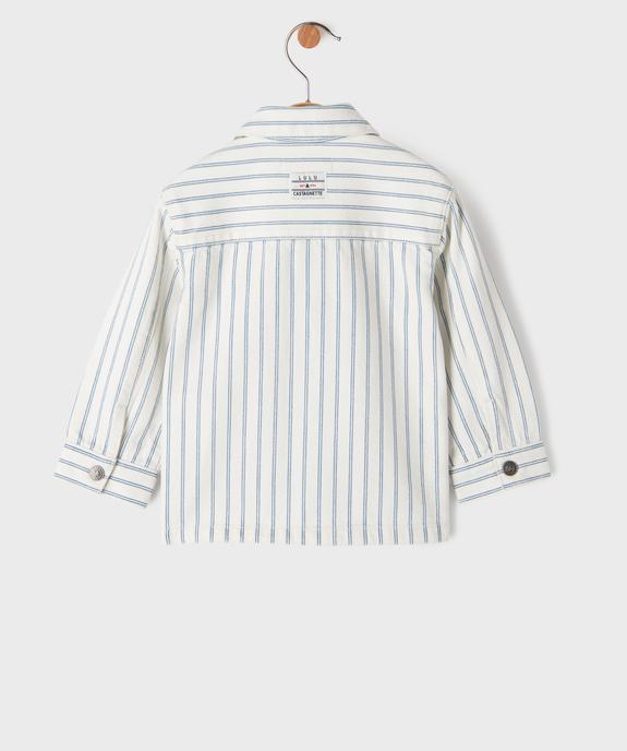 Sur-chemise à rayures bébé garçon - LuluCastagnette vue4 - LULUCASTAGNETTE - GEMO