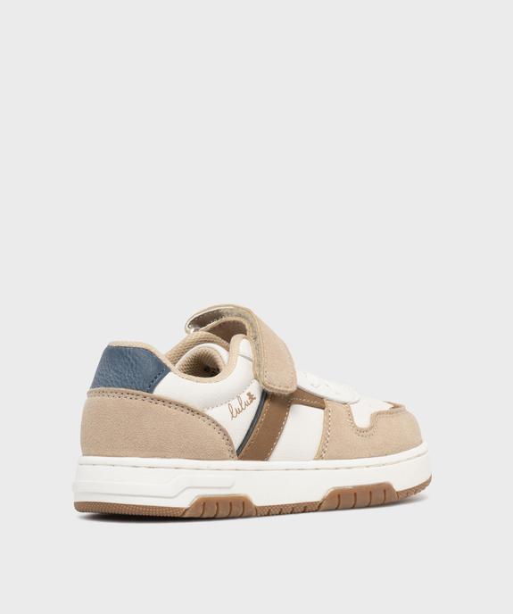 Baskets tricolores à scratch garçon - LuluCastagnette vue4 - LULUCASTAGNETTE - GEMO