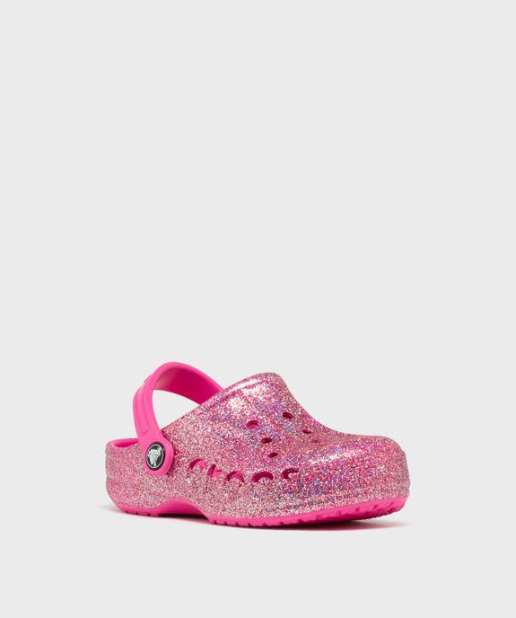 Sabots souples pailletés dessus perforé fille - Crocs vue2 - CROCS - GEMO