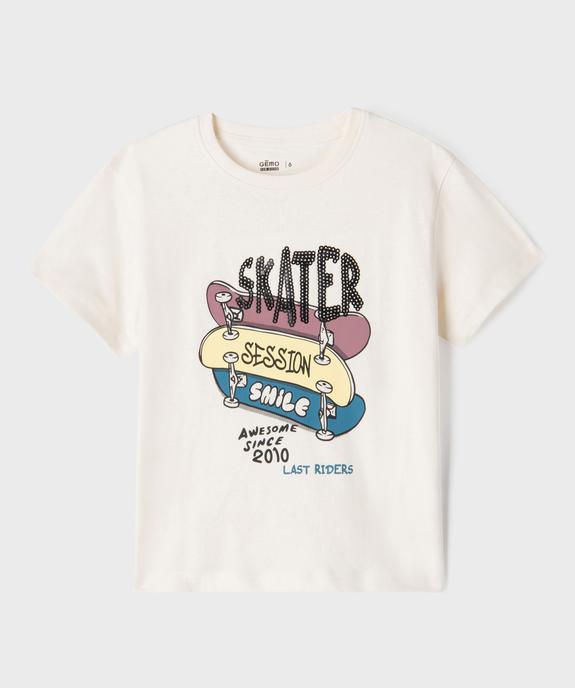 Tee-shirt manches courtes imprimé garçon vue3 - GEMO 4G GARCON - GEMO