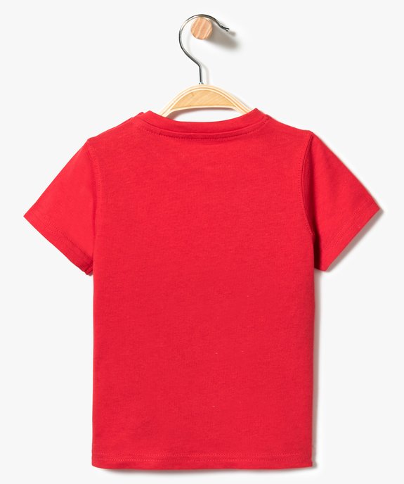 Tee-shirt uni à manches courtes vue2 - GEMO(BEBE DEBT) - GEMO