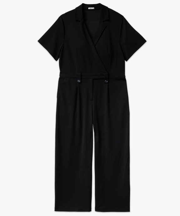 Combinaison pantalon à manches courtes femme grande taille vue4 - GEMO (G TAILLE) - GEMO