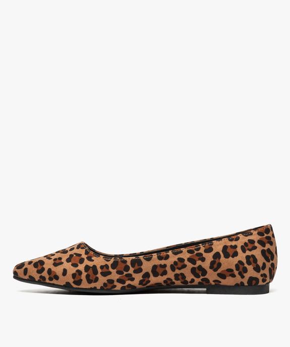 Ballerines femme à bout pointu motif léopard vue3 - GEMO(URBAIN) - GEMO