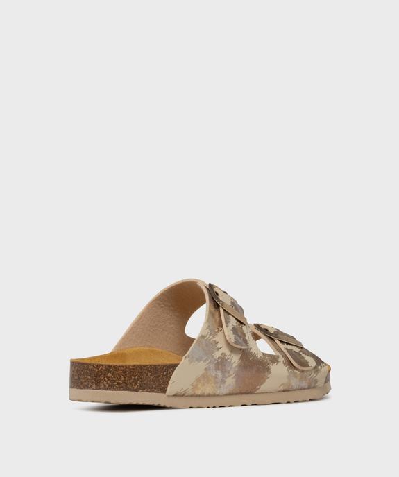 Sandales brillantes à semelle intérieure cuir anatomique femme vue4 - VALENTINA BALDA - GEMO