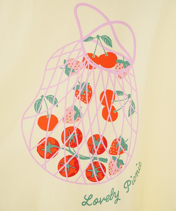 Tee-shirt manches courtes avec motif femme grande taille vue2 - GEMO 4G GT - GEMO