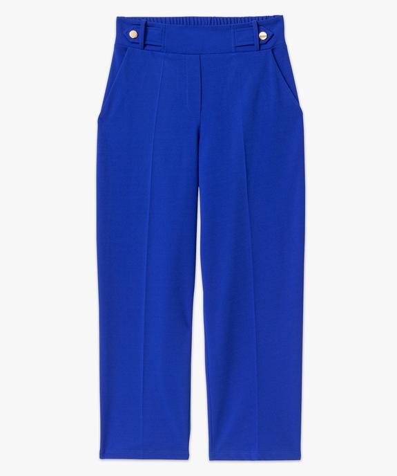 Pantalon 7/8ème à plis en maille fluide femme vue4 - GEMO(FEMME PAP) - GEMO