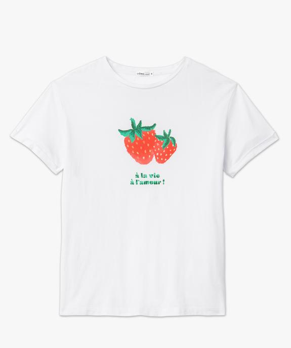 Tee-shirt de grossesse compatible allaitement avec motif  vue4 - GEMO 4G MATERN - GEMO