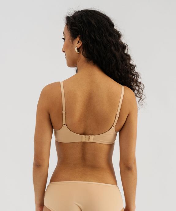 Soutien-gorge triangle sans armature à bonnets moulés vue6 - GEMO 4G FEMME - GEMO