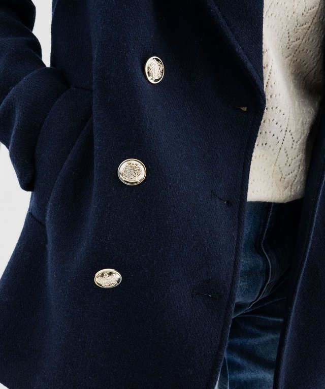 Blazer The Row Schoolboy – Femme – Taille 2 – Laine Bleue – Veste Preppy Occasion