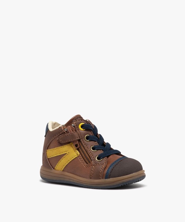 Chaussures Premiers Pas Bébé Garçon Fille 6-36 Mois - Chaussons Souples Respirants Antidérapants Bleu