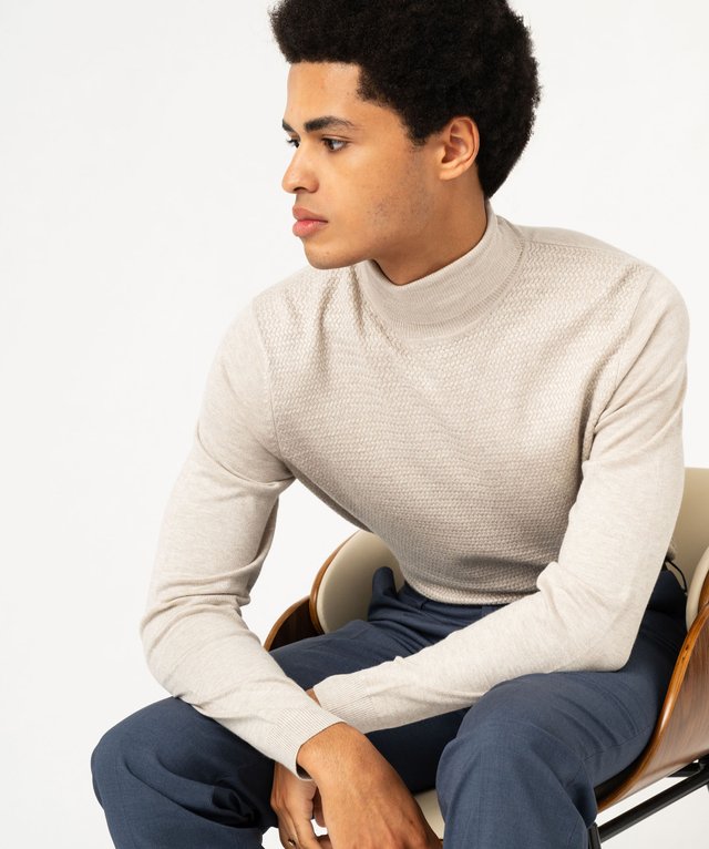 Pull Pour Homme Pull à Col Roulé Pulls Basiques Maille Slim Fit Pull à Col Roulé Pour Homme Pull Décontracté Côtelé Slim Fit Pull Col Roulé Pull De Base Câble Tricoté à