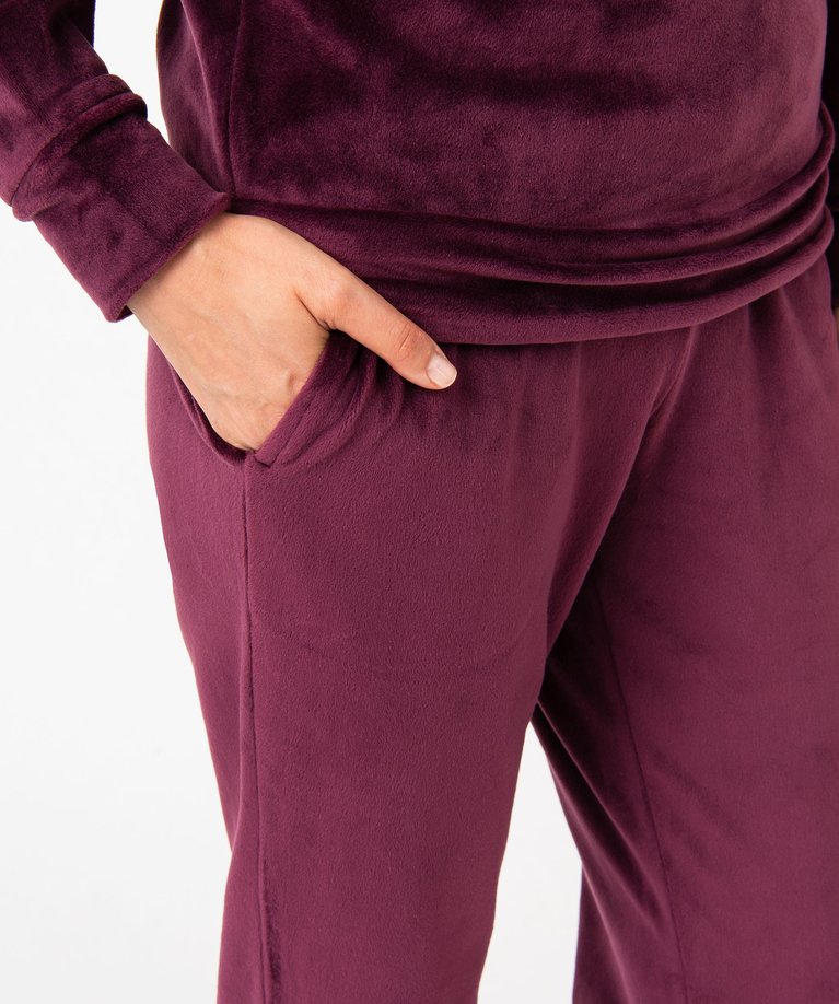 Pyjama 2 Pièces En Velours Avec Touches Pailletées Bébé ... Marine