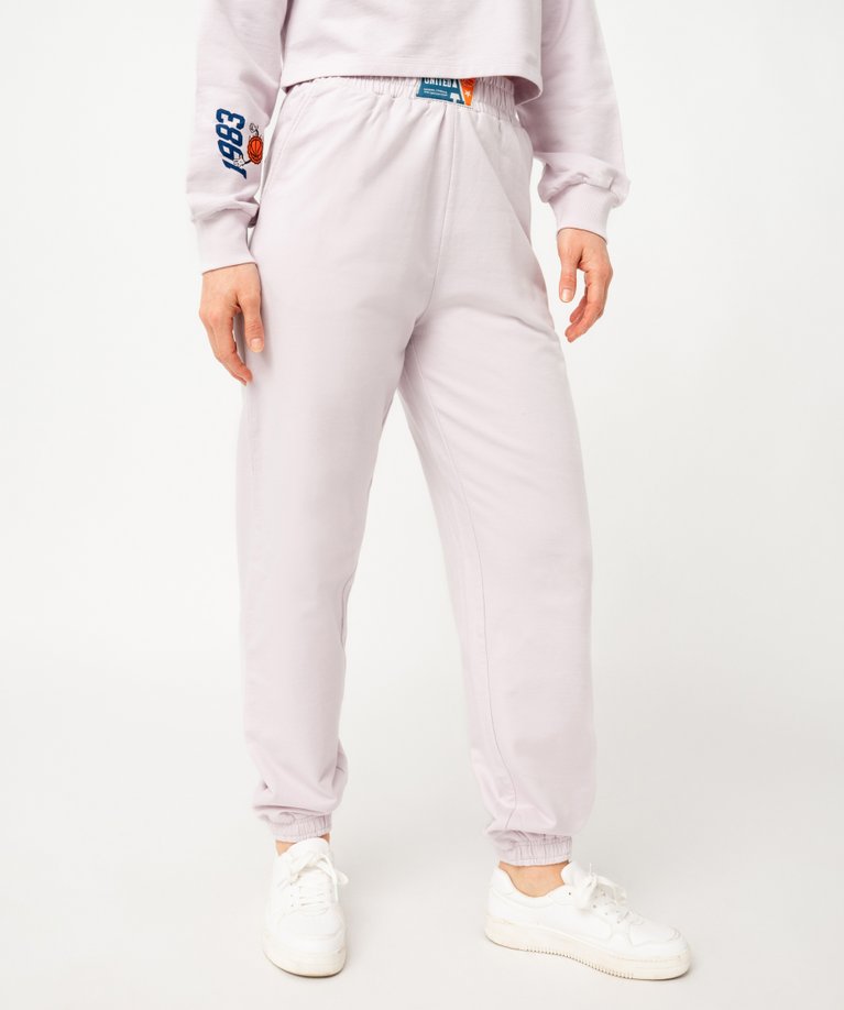 Jogging molletonné, taille élastique